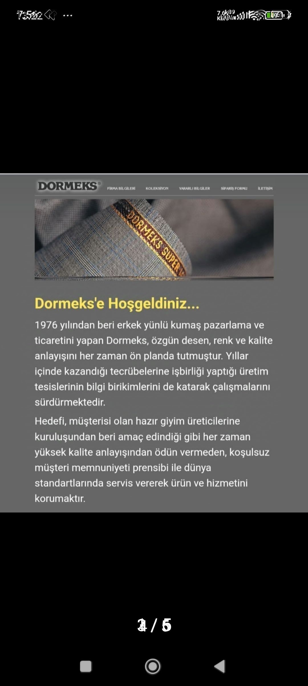 DORMEKS PANTOLON LUK LACİVERT KUMAŞ — görsel 2/5