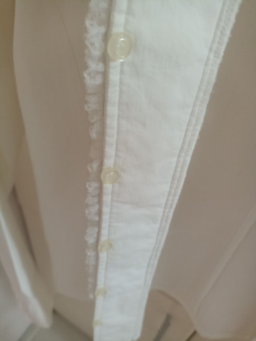 Beyaz Volanlı Blazer Ceket — görsel 8/8