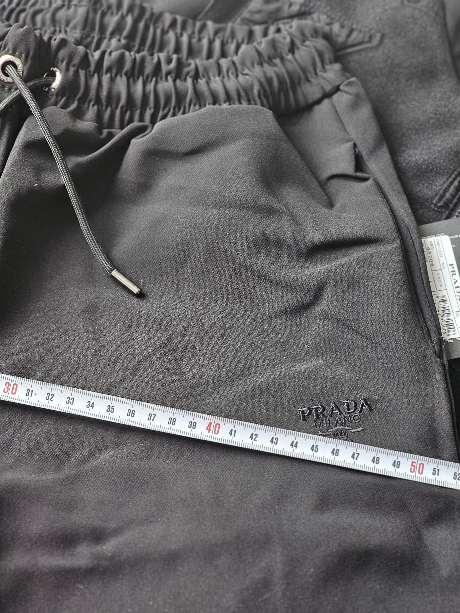 Prada Milano Logolu Siyah Bomber Eşofman — görsel 5/8