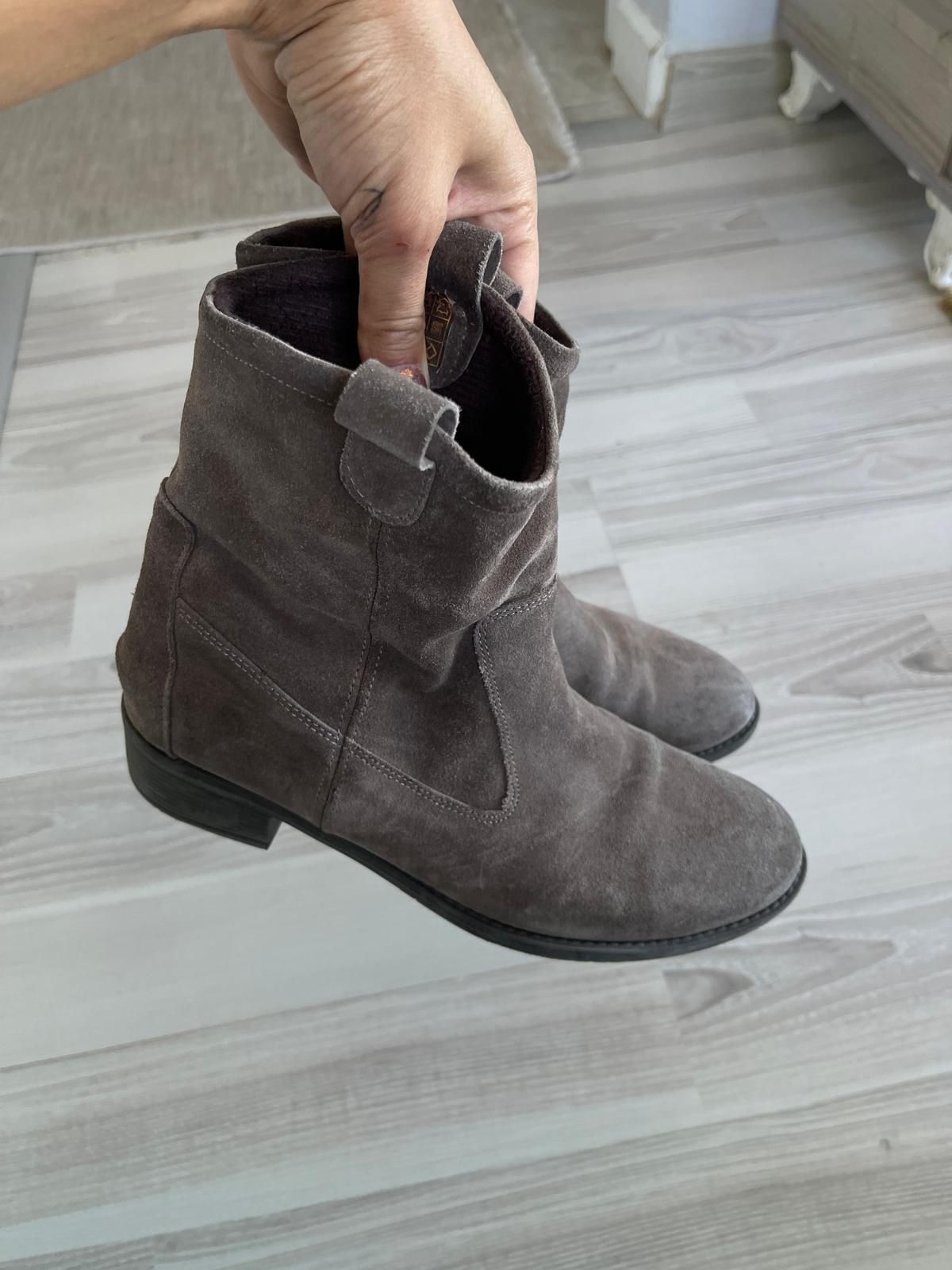 ELLE MARKA Gri Süet Fermuarsız Bot — görsel 5/5