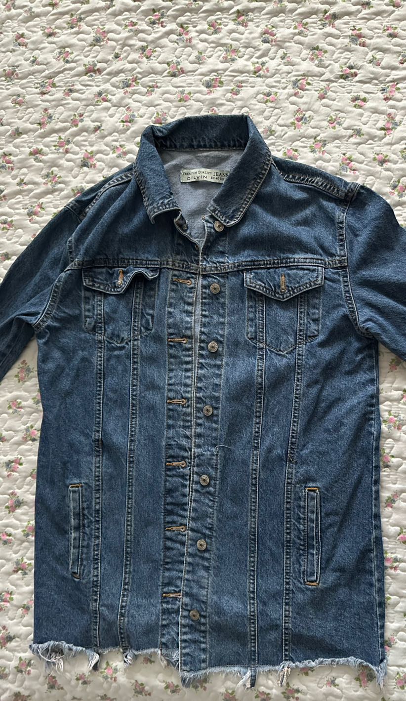 Y2k Killstar Grunge Oversize Denim Top💙 — görsel 2/7