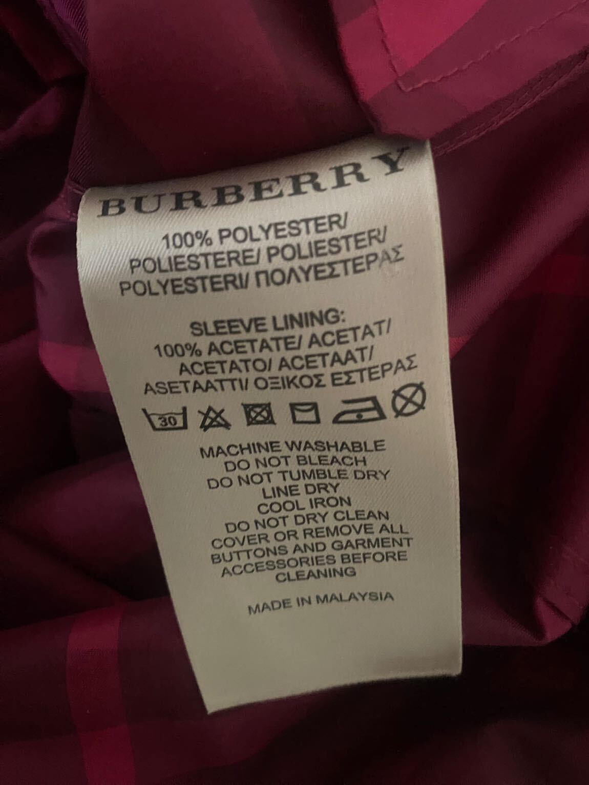 Burberry Ekose Desen Trençkot Yağmurluk — görsel 5/5