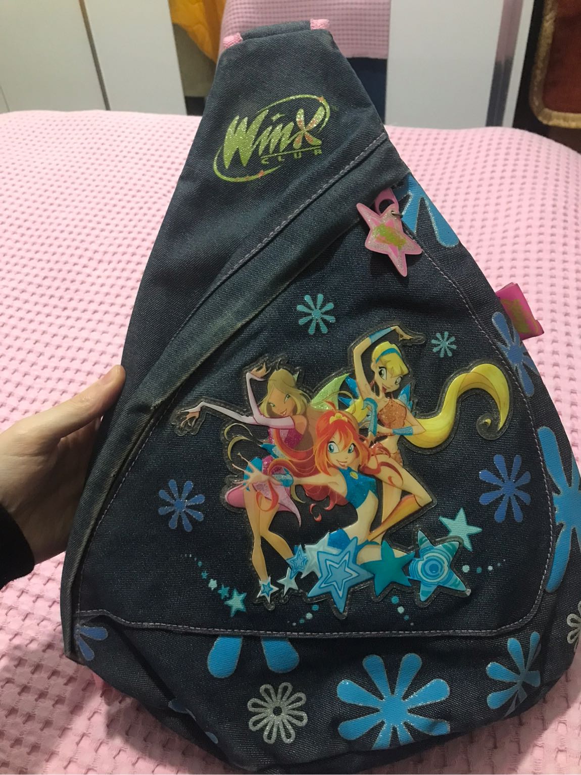 Winx lisanslı kot çanta — görsel 6/6