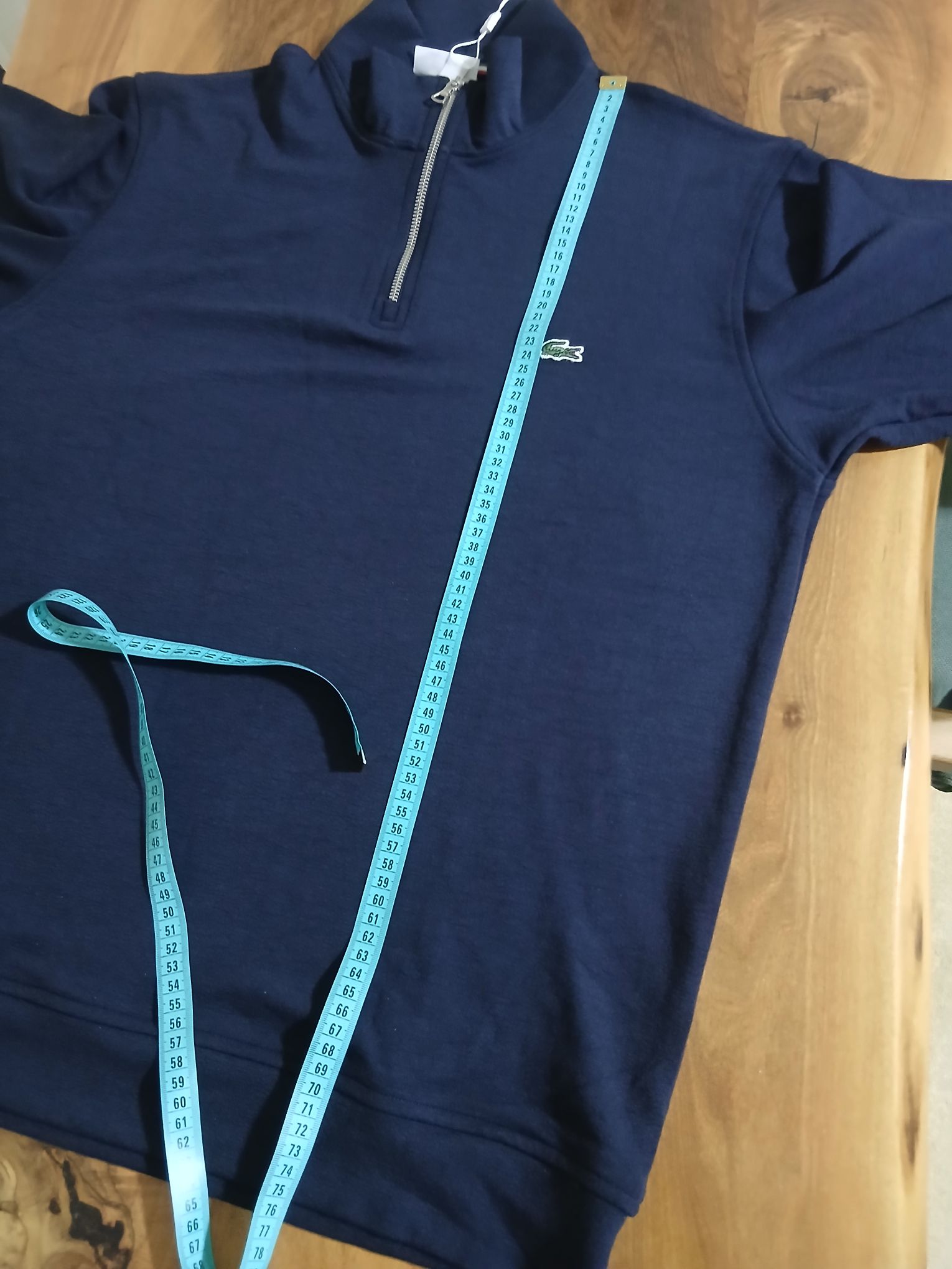 Lacoste, yarım metal fermuar sweatshirt — görsel 5/7