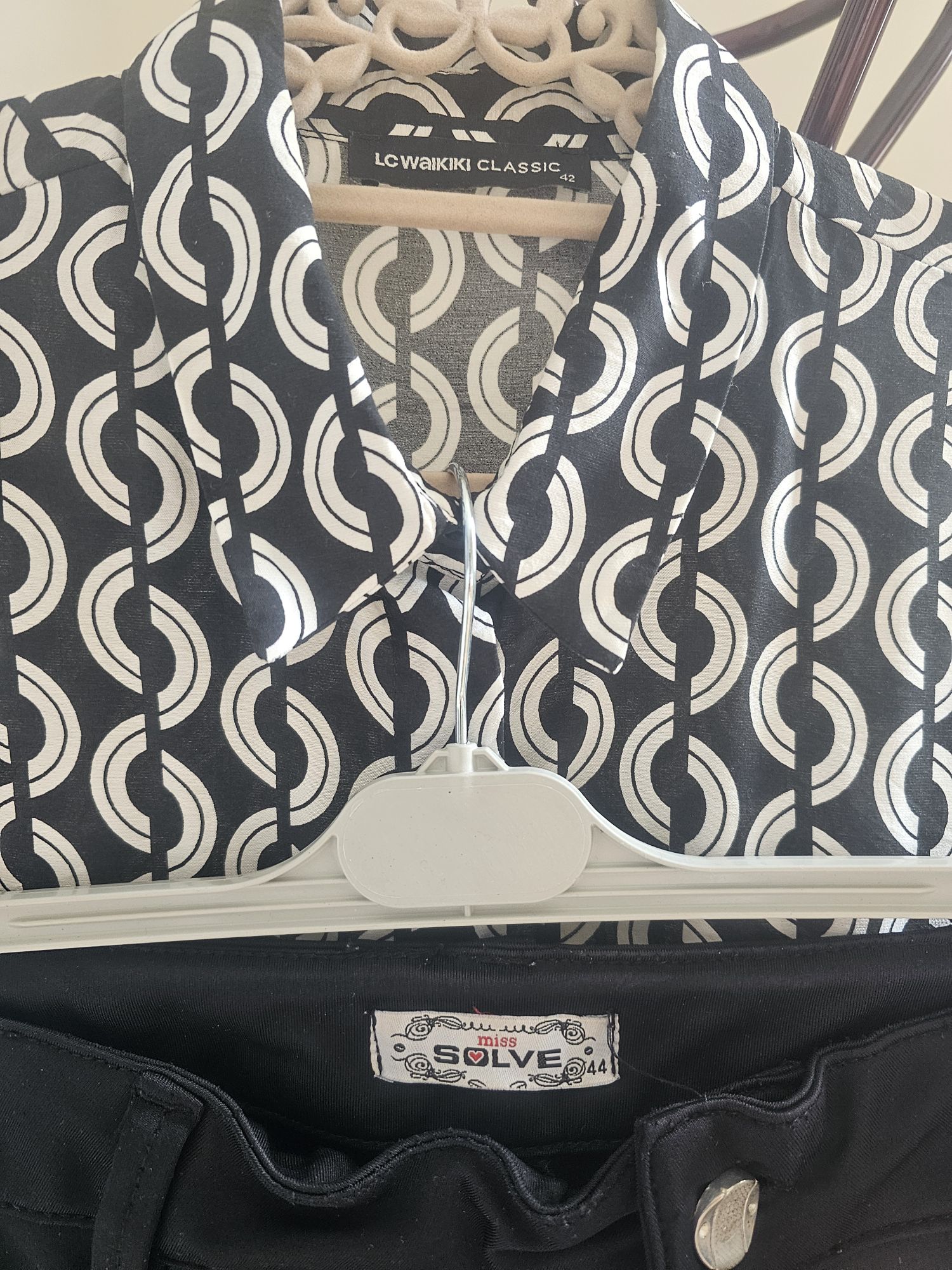 Siyah Nakışlı Pantolon ve uzun tunik — görsel 3/8