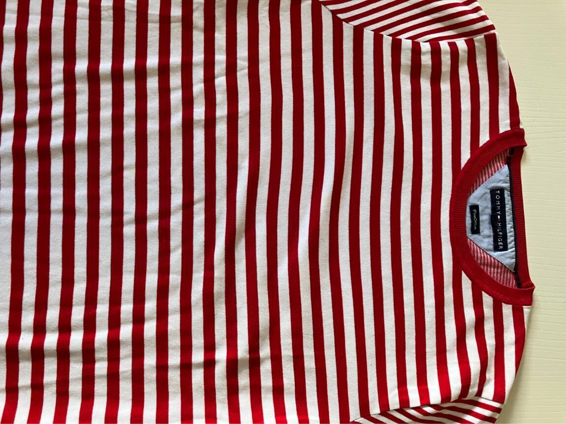 Tommy Hilfiger Kırmızı Çizgili T-Shirt — görsel 4/5