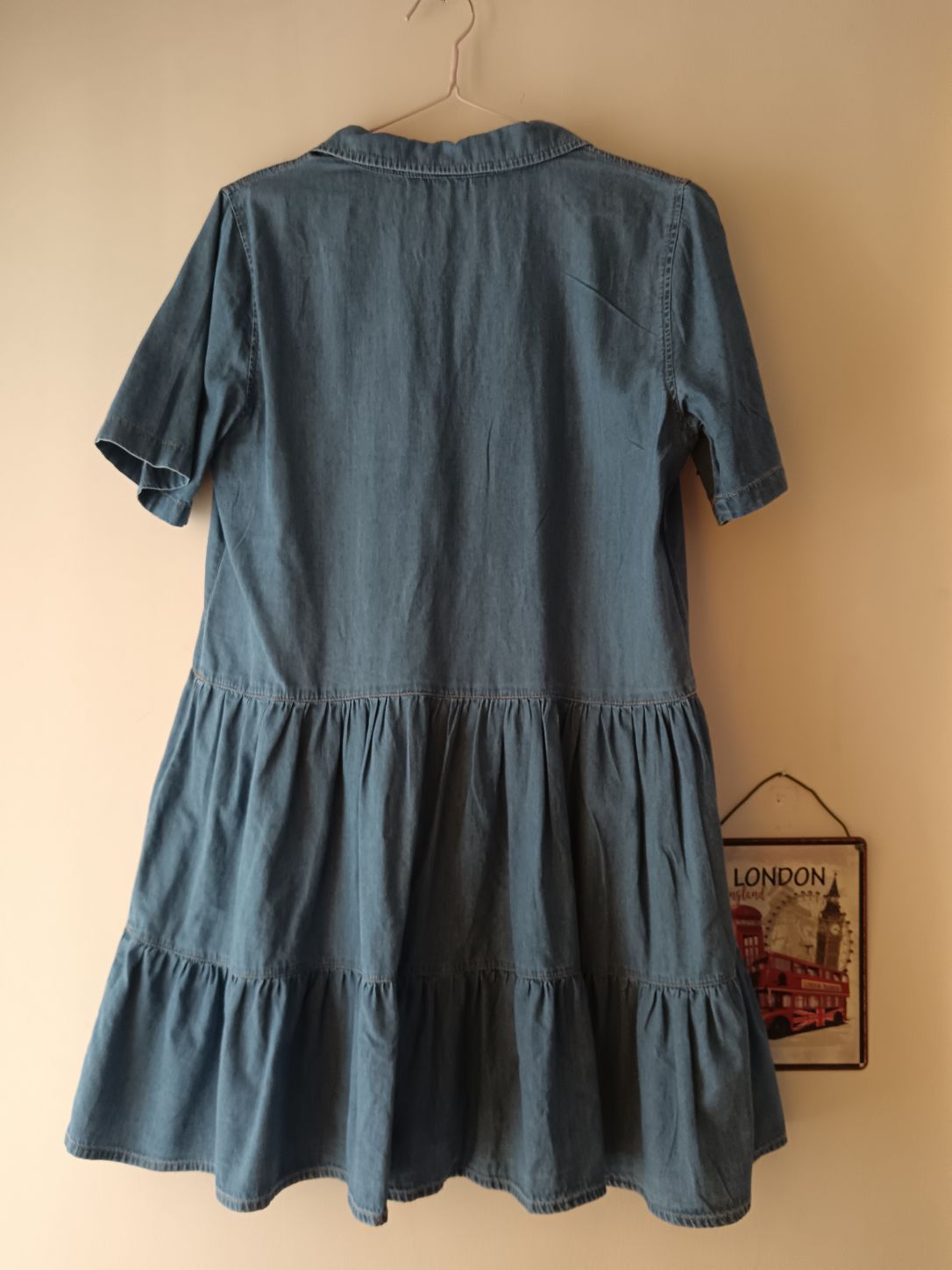 Stradivarius denim mini elbise — görsel 5/8