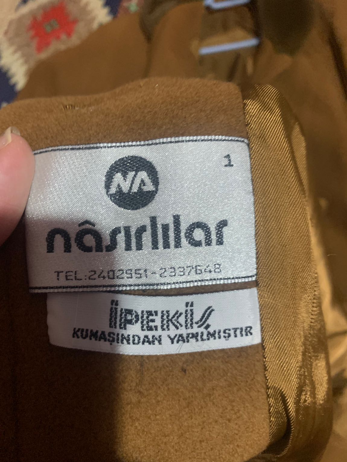 Koyu Kahverengi Yünlü Kaban — görsel 4/8