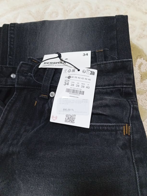 BERSHKA yeni etiketli sıfır kot pantolon — görsel 5/5
