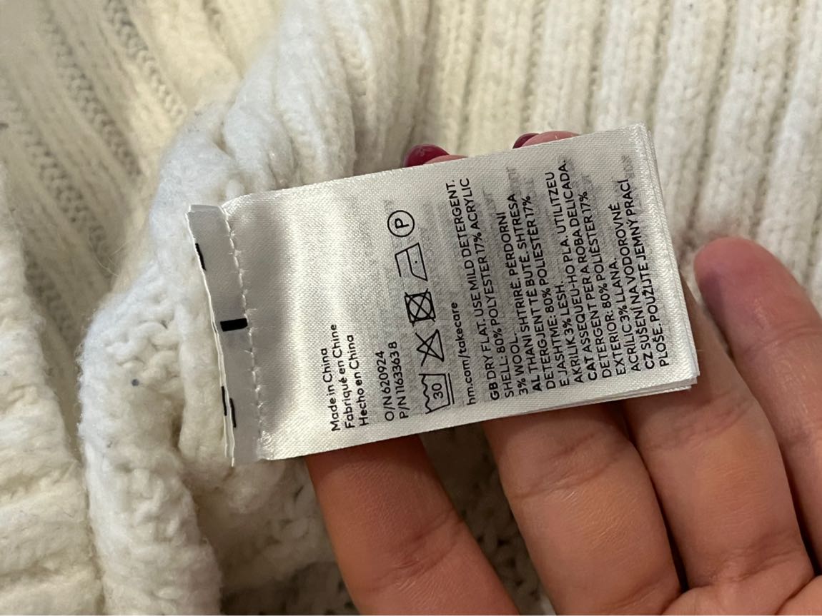 H&m örgü oversize kazak — görsel 5/5