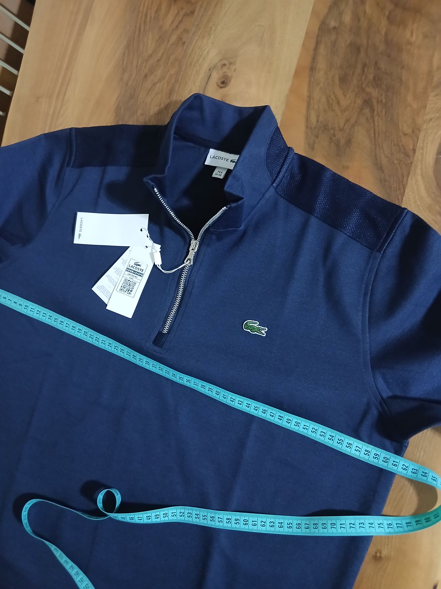 Lacoste yarım metal fermuar swet — görsel 6/8
