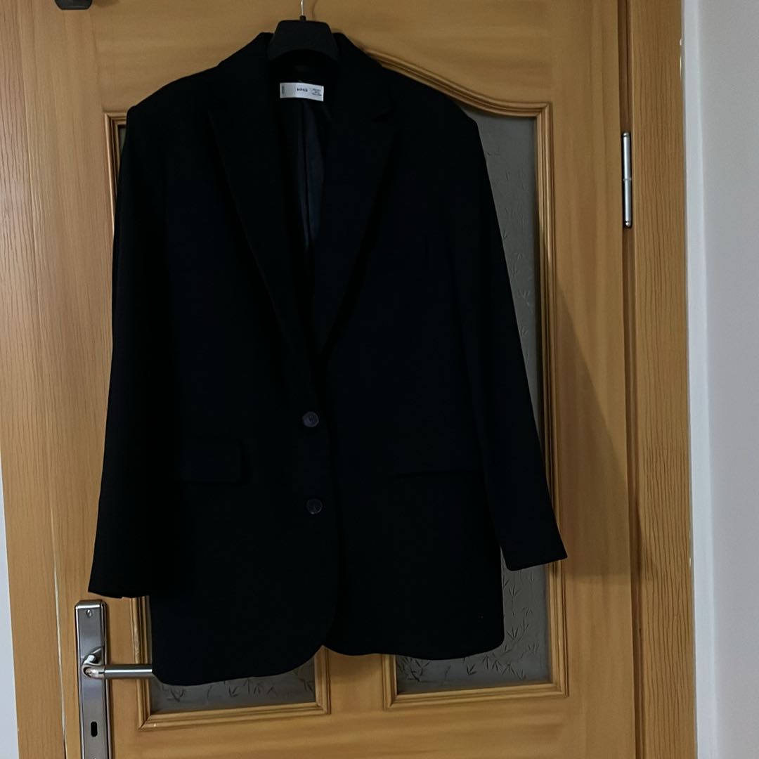 Mango Yün Siyah Blazer Ceket — görsel 2/8