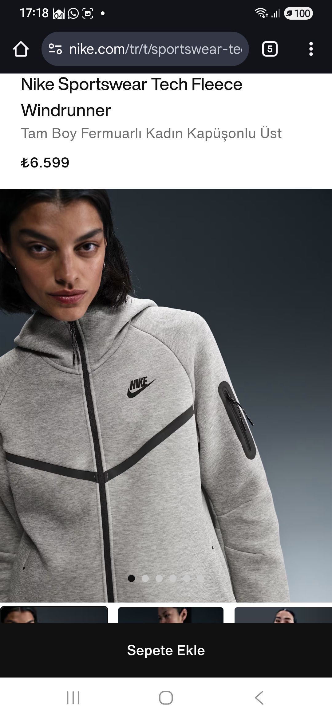 nike ceket — görsel 5/5