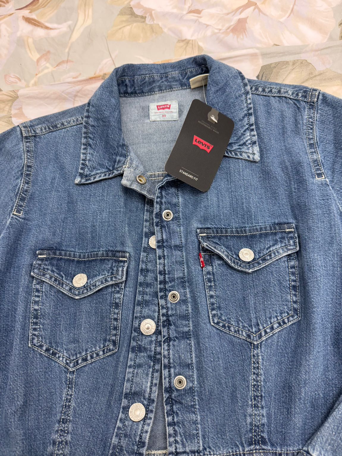 Levi's Kot Elbise Midi Boy Düğme — görsel 3/3