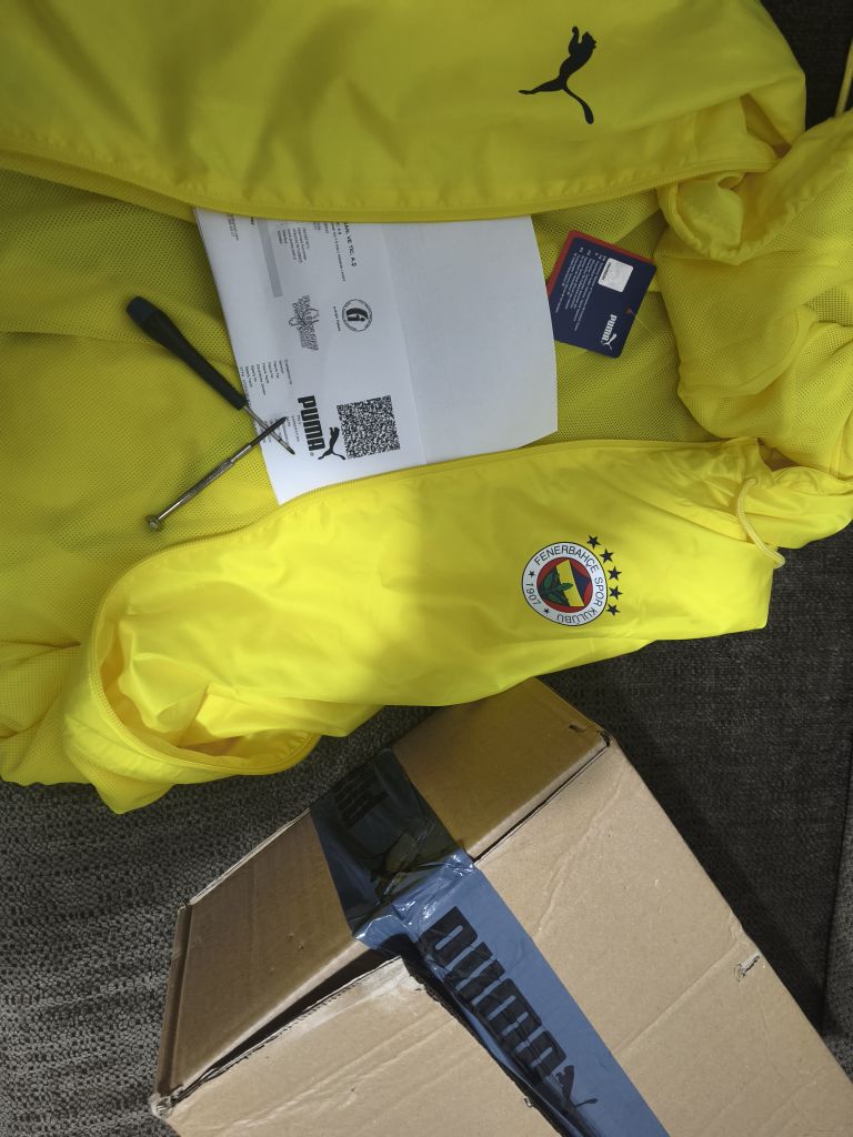 Sarı Fenerbahçe Puma Spor Montu — görsel 4/5
