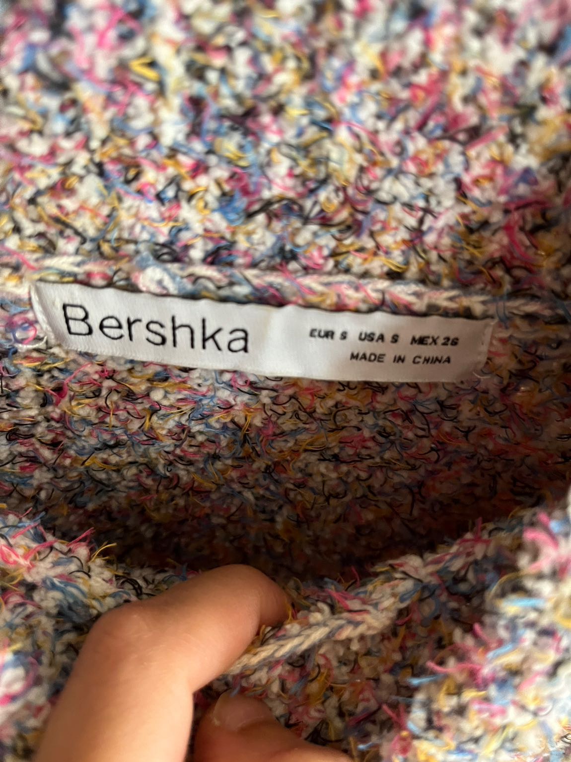 Bershka Kısa Renkli Kazak — görsel 3/4