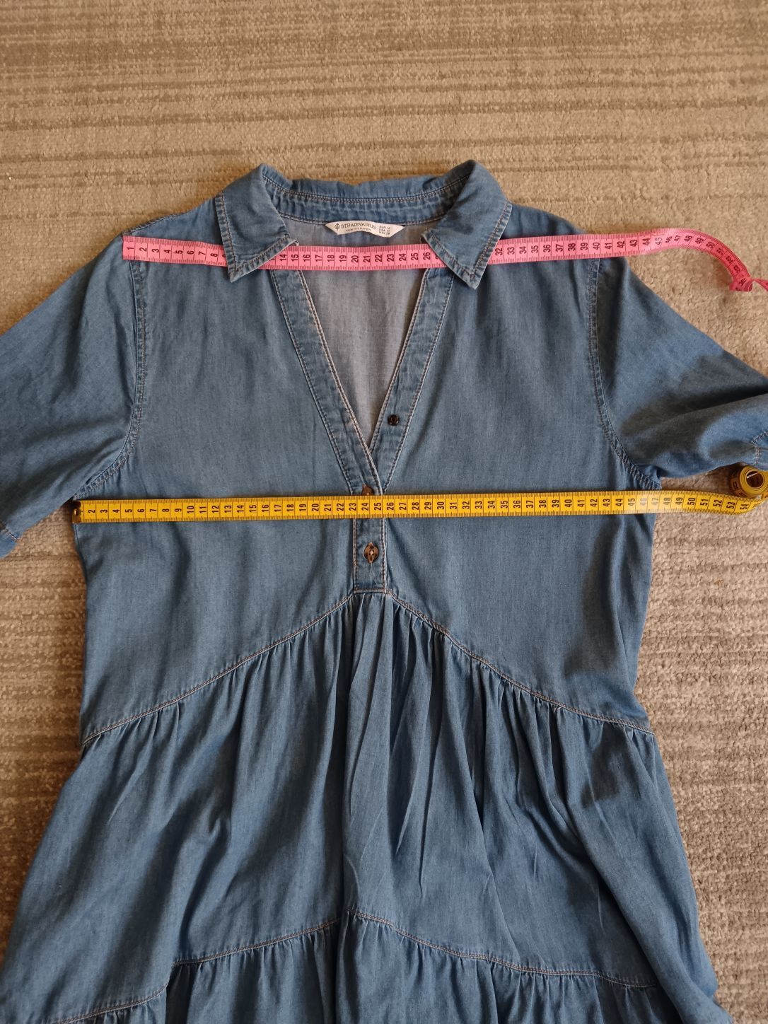 Stradivarius denim mini elbise — görsel 6/8