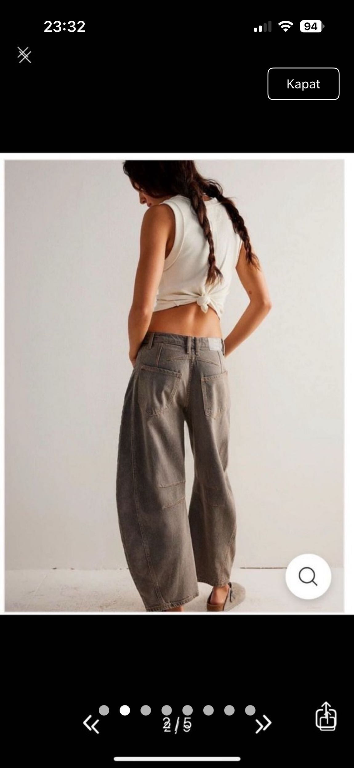 Barrel Jean free people — görsel 2/7