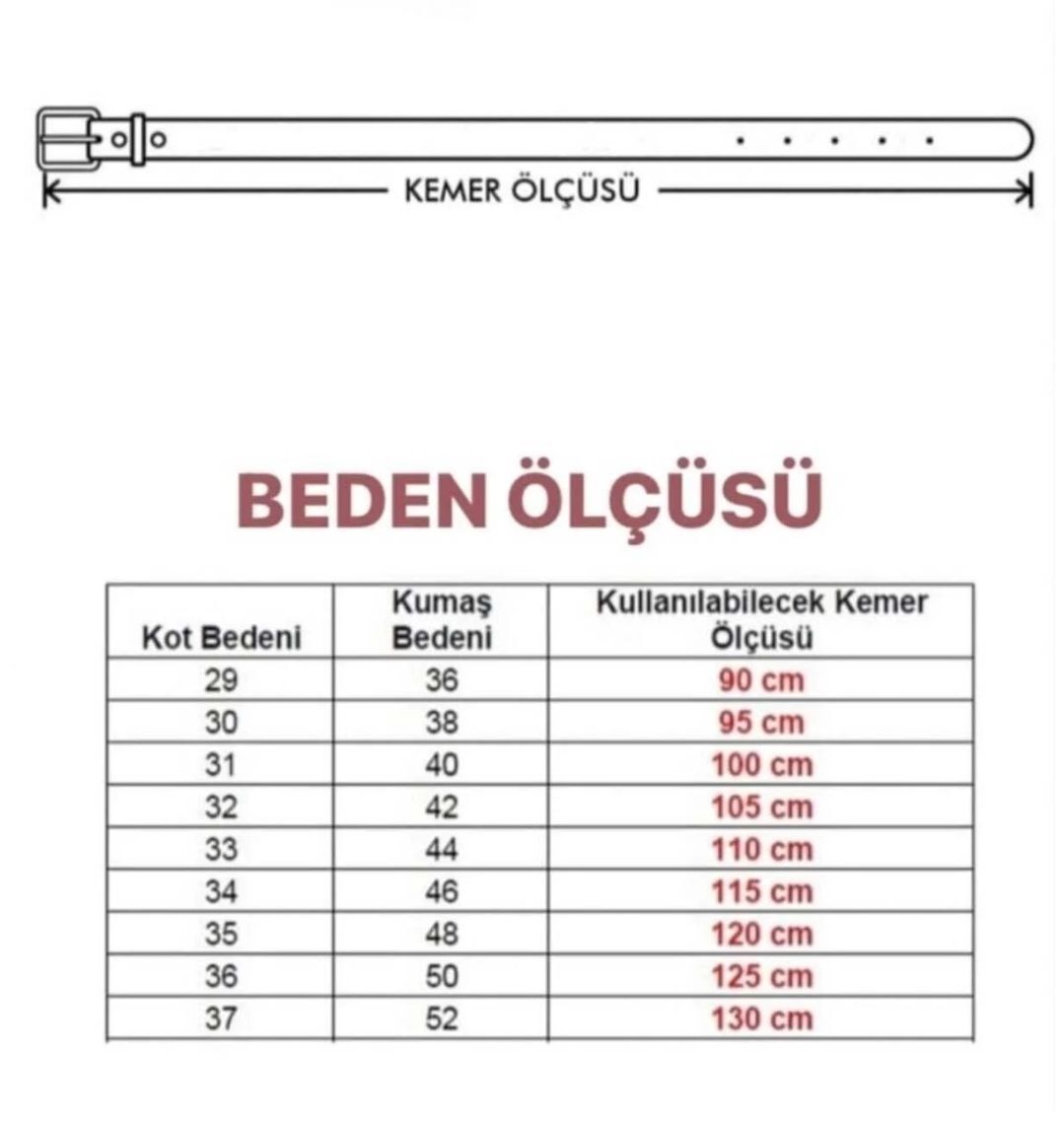 siyah kumaş kot kemeri 135 cm — görsel 3/3
