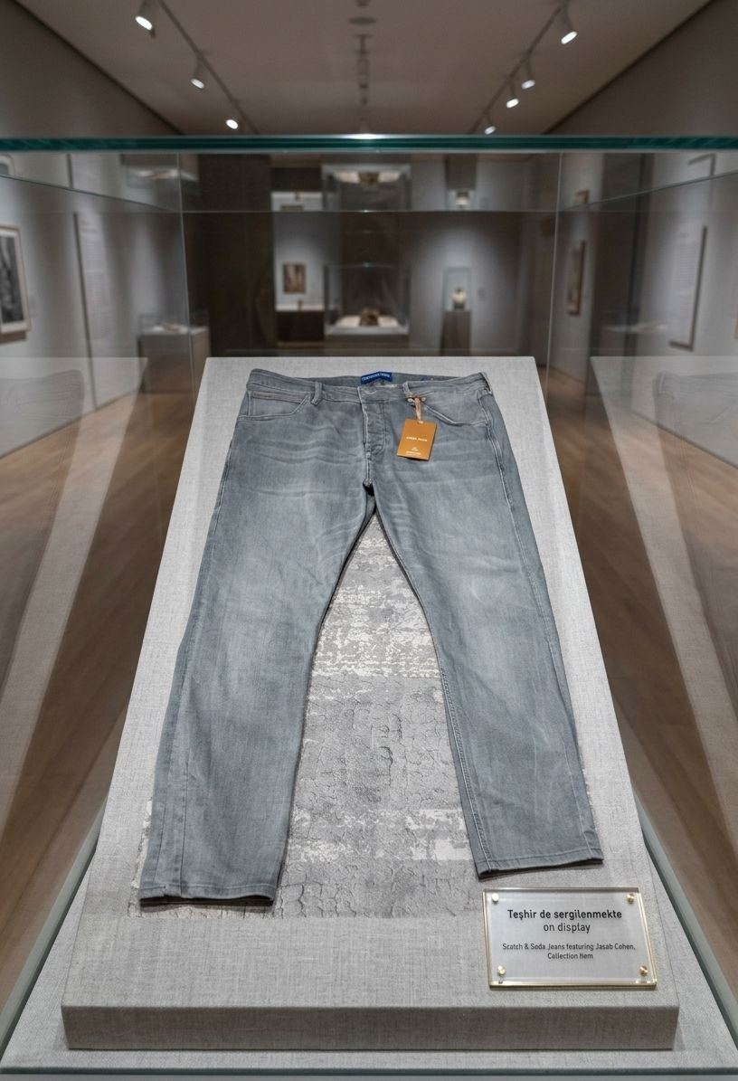Scotch Soda Gri Kot Pantolon — görsel 6/7