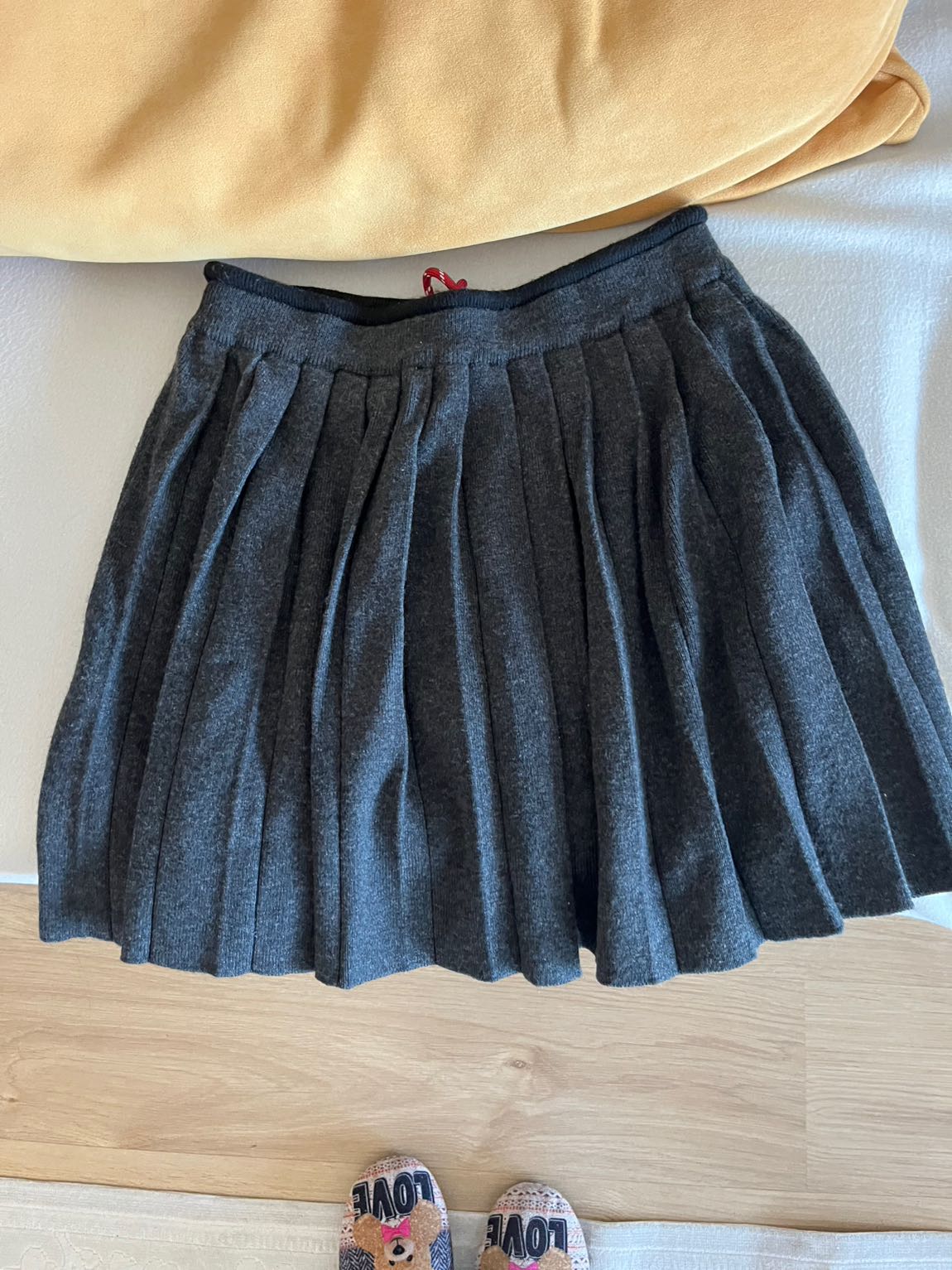 Gri Kadın Triko etek twist — görsel 3/3
