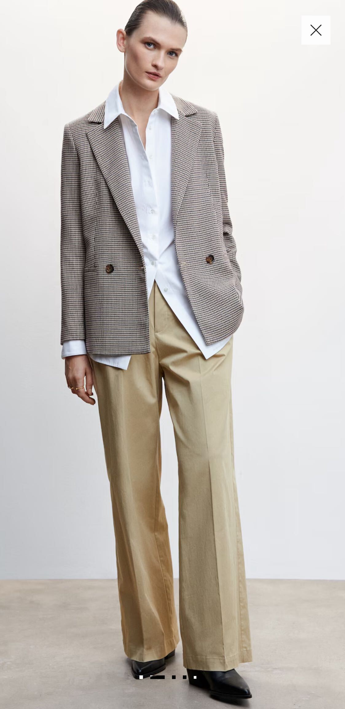 mango kazayağı blazer ceket — görsel 4/7
