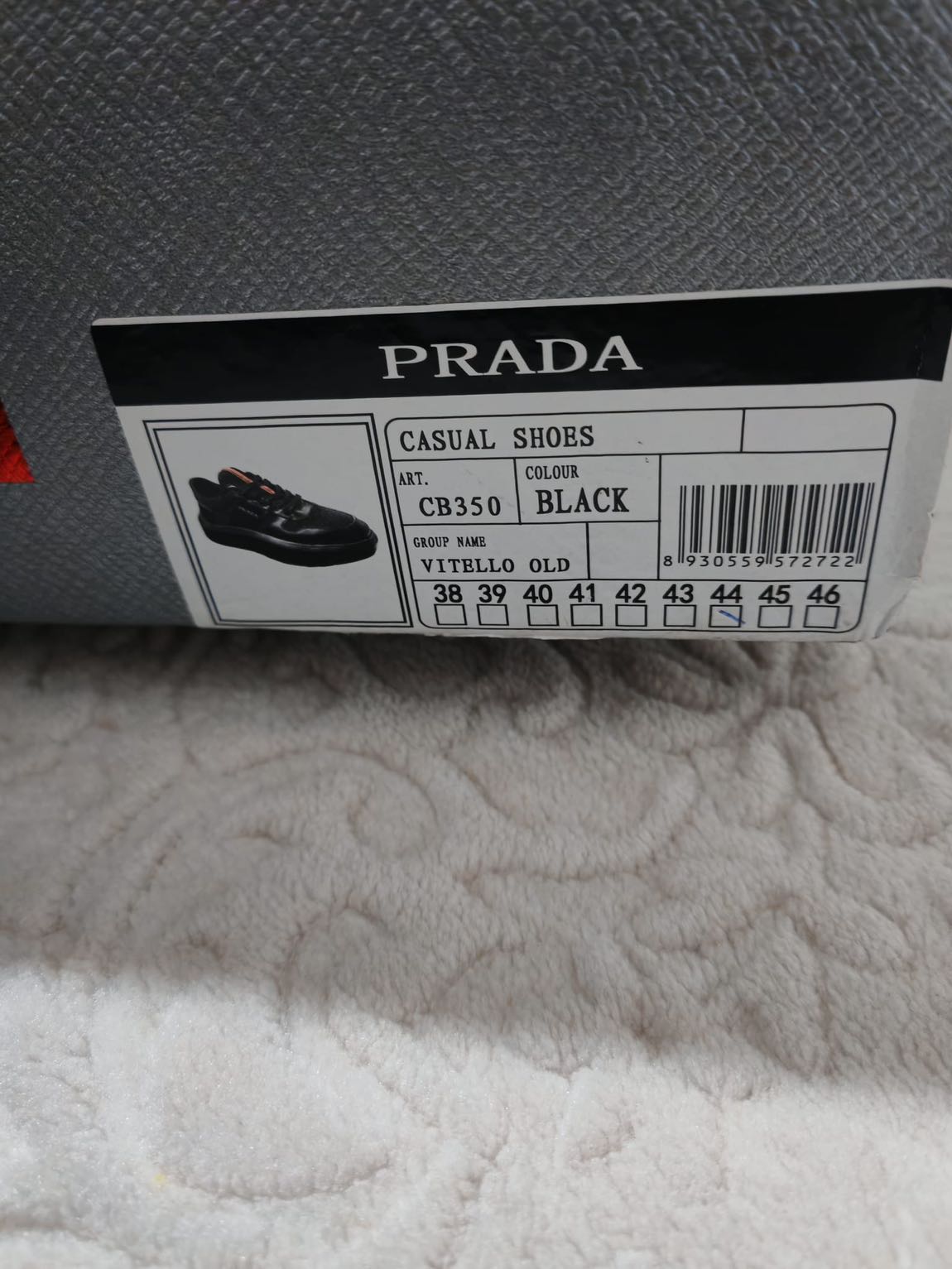 Siyah Prada Sneaker Erkek Ayakkabı — görsel 4/8