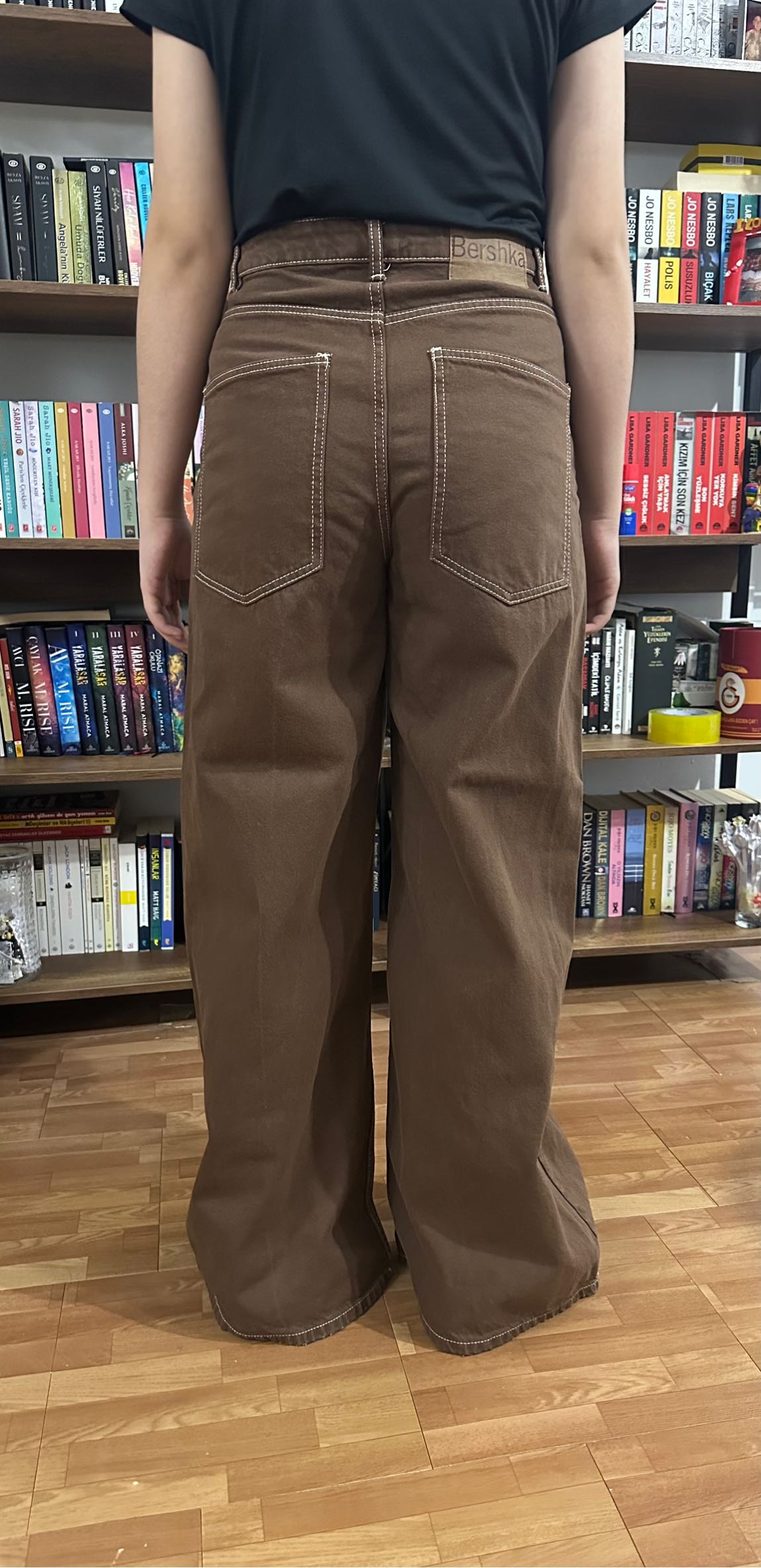 Bershka Süper Wide Leg 38 beden — görsel 4/6