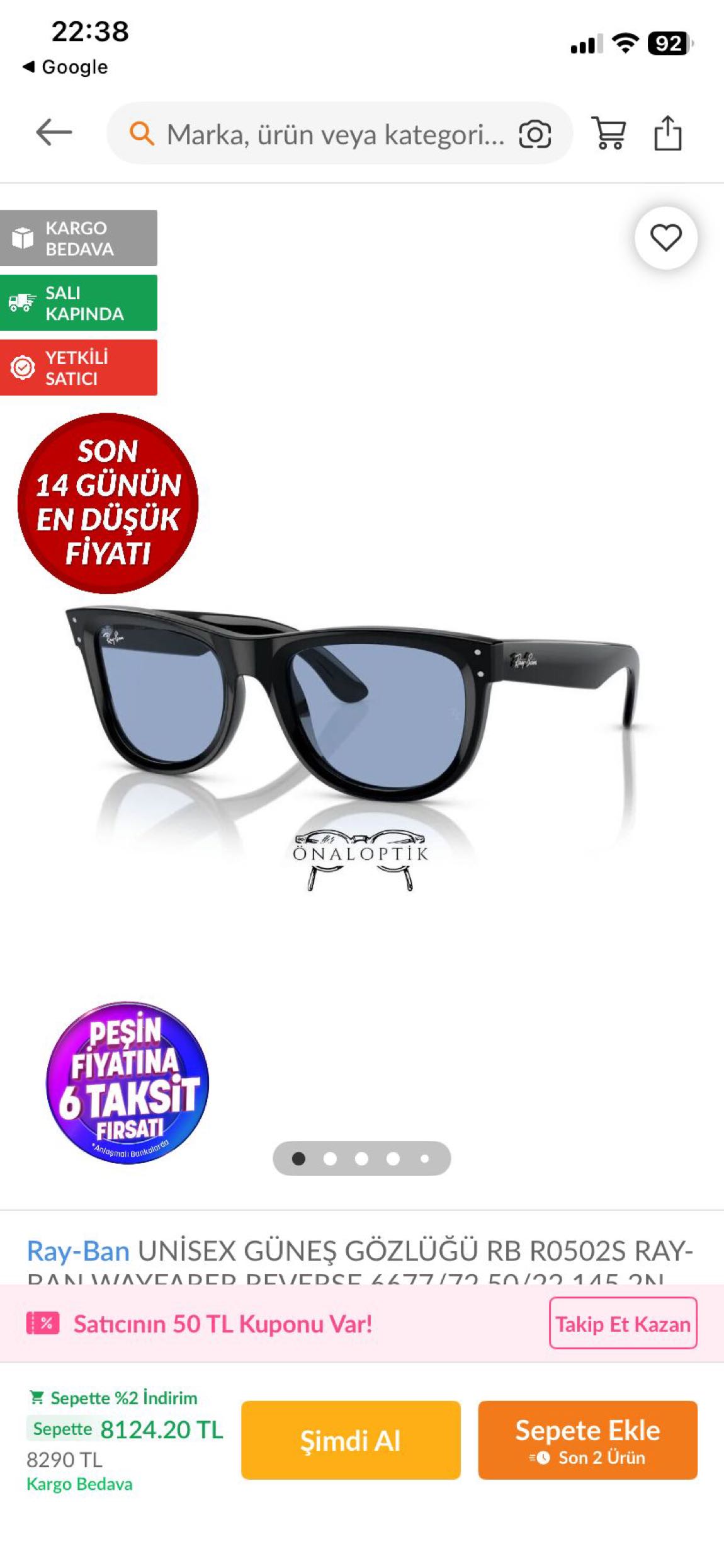 Ray-ban güneş gözlüğü — görsel 6/6