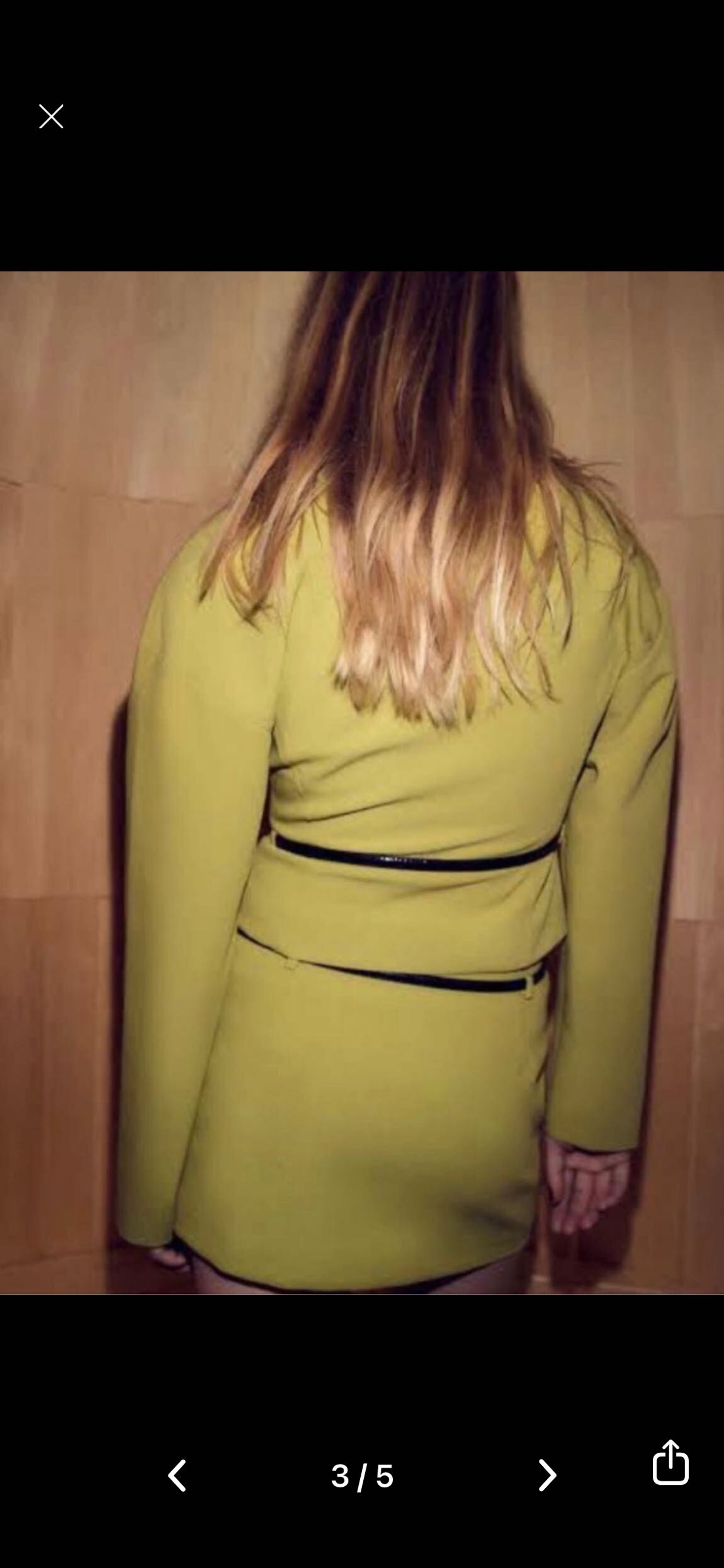 Zara Yeşil Blazer Ceket ve Etek Takım — görsel 3/5