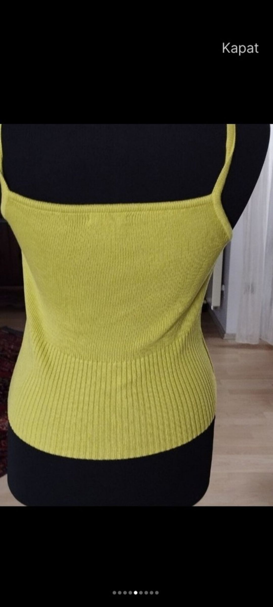 Sarı Triko Hırka ve Atlet Takımı — görsel 5/8