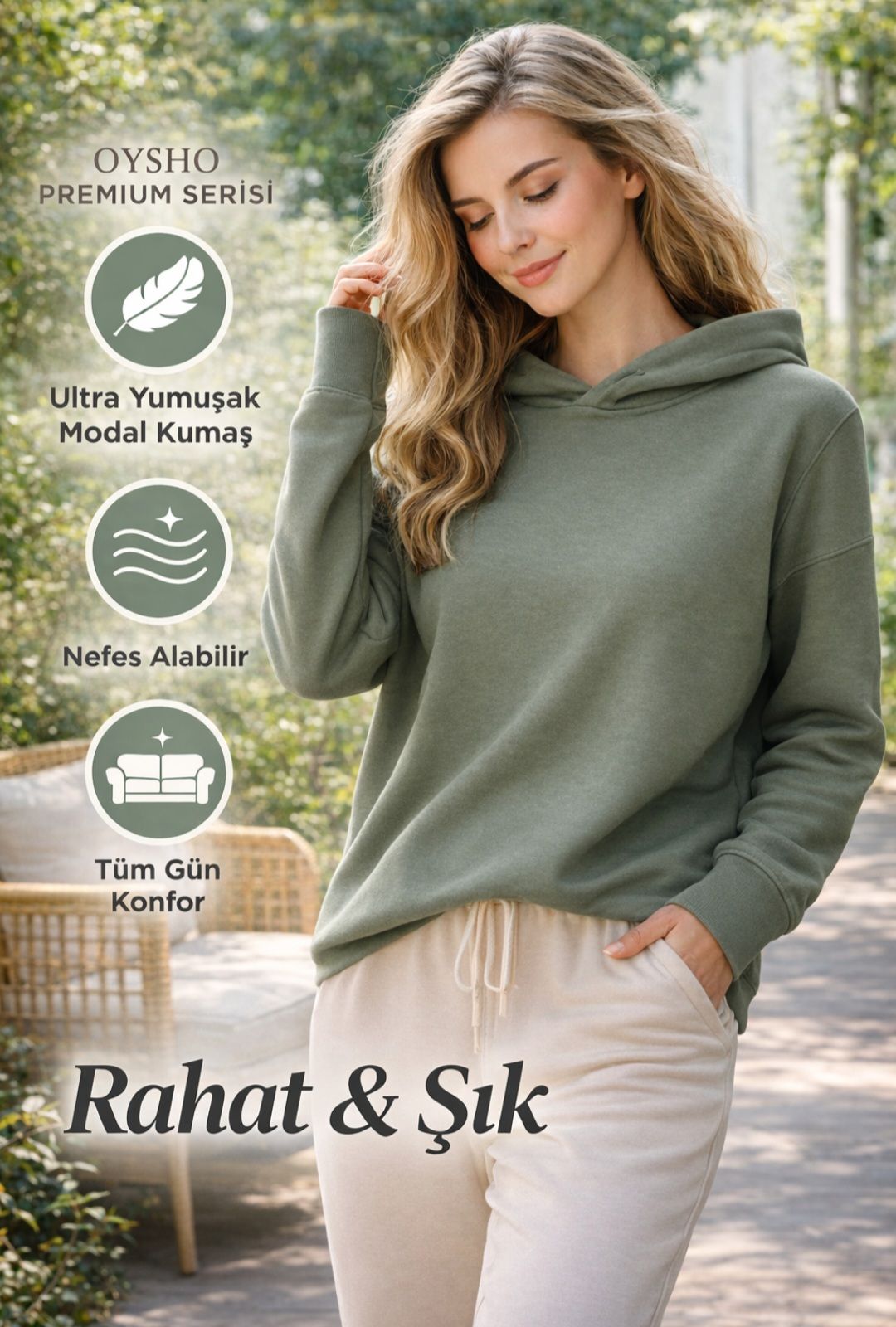 OYSHO MODAL SWEATSHİRT — görsel 4/4