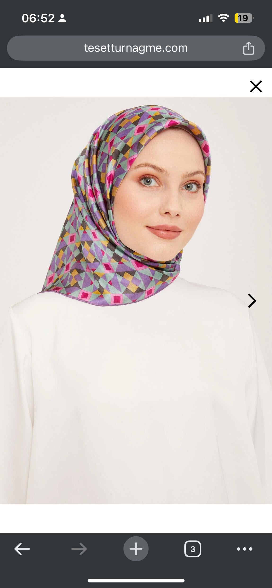 Armine Nostalji Twill İpek Eşarp — görsel 2/8