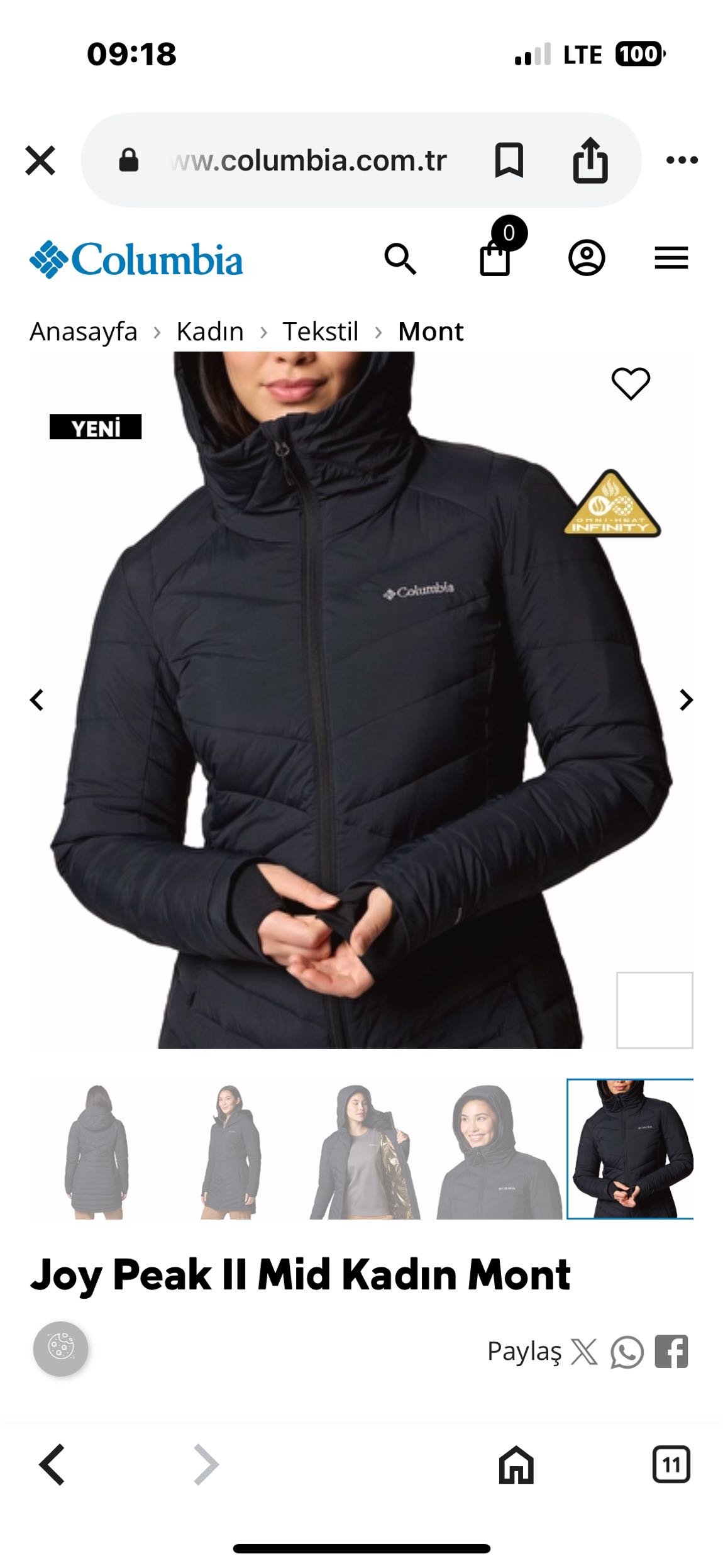 Columbia Joy Peak™ |I Mid Hooded — görsel 4/7