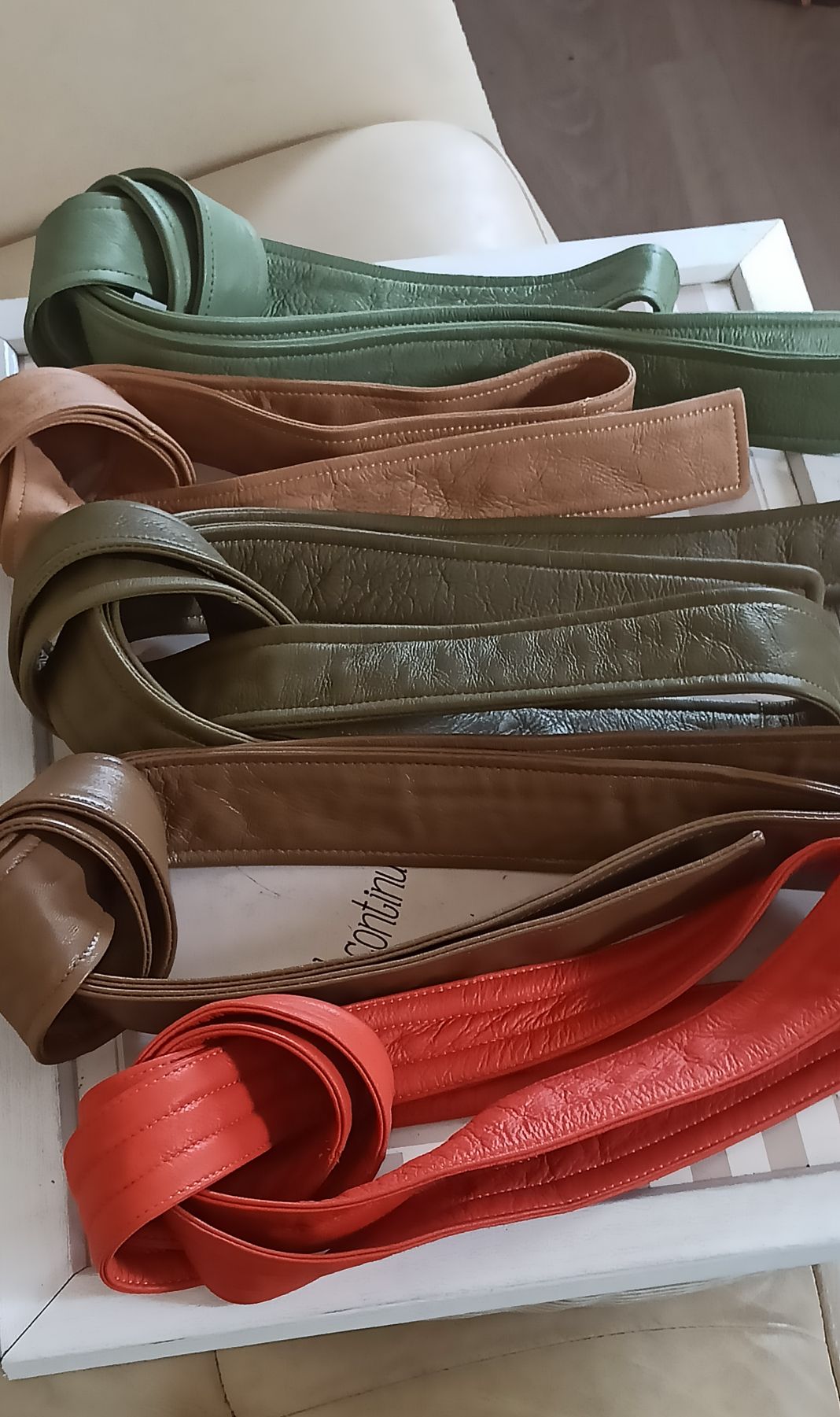 Lambskin Napa Obi Kemer 196 cm — görsel 4/9
