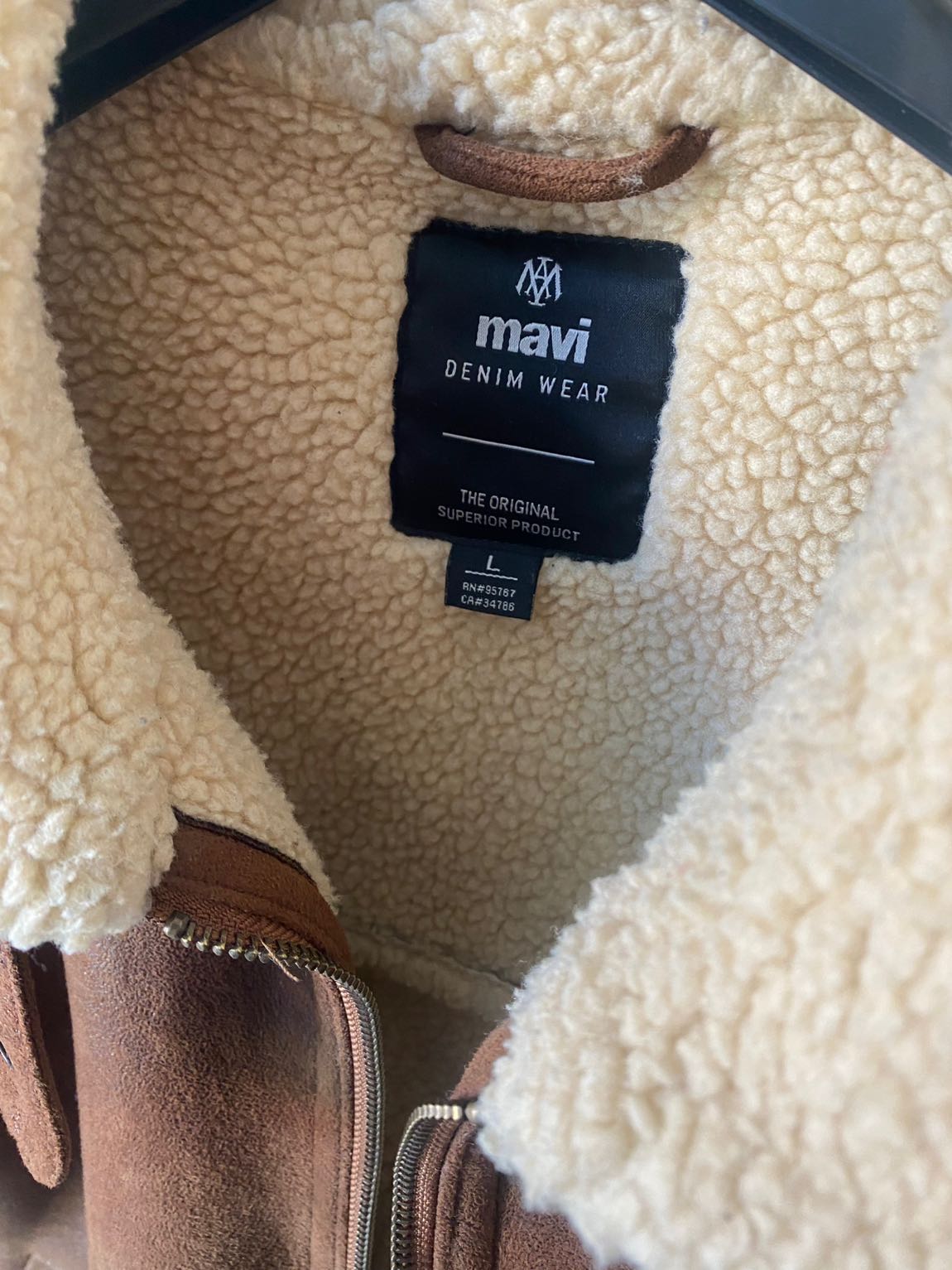 Mavi erkek mont sıfır gibi — görsel 3/3