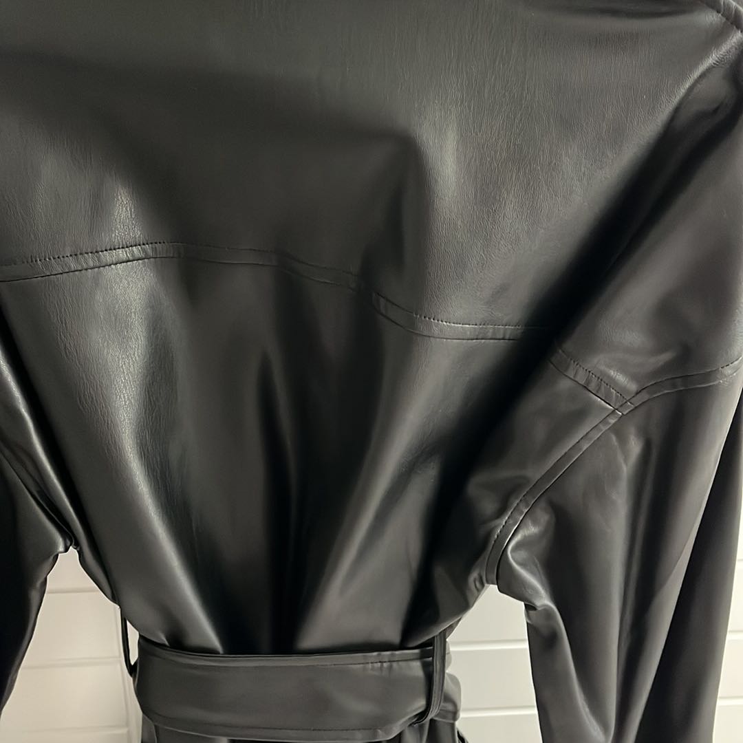 Bershka mini deri elbise — görsel 3/7