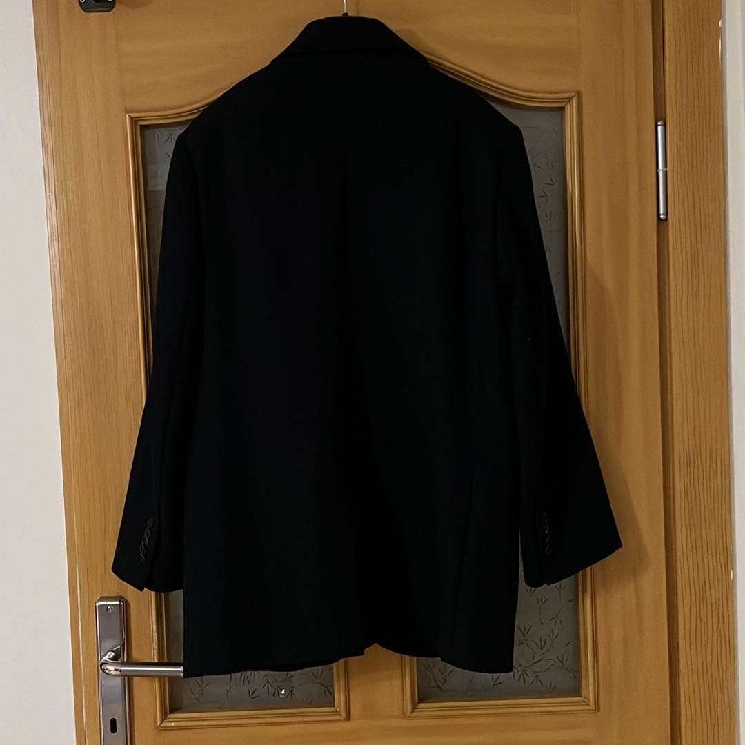 Mango Yün Siyah Blazer Ceket — görsel 7/8
