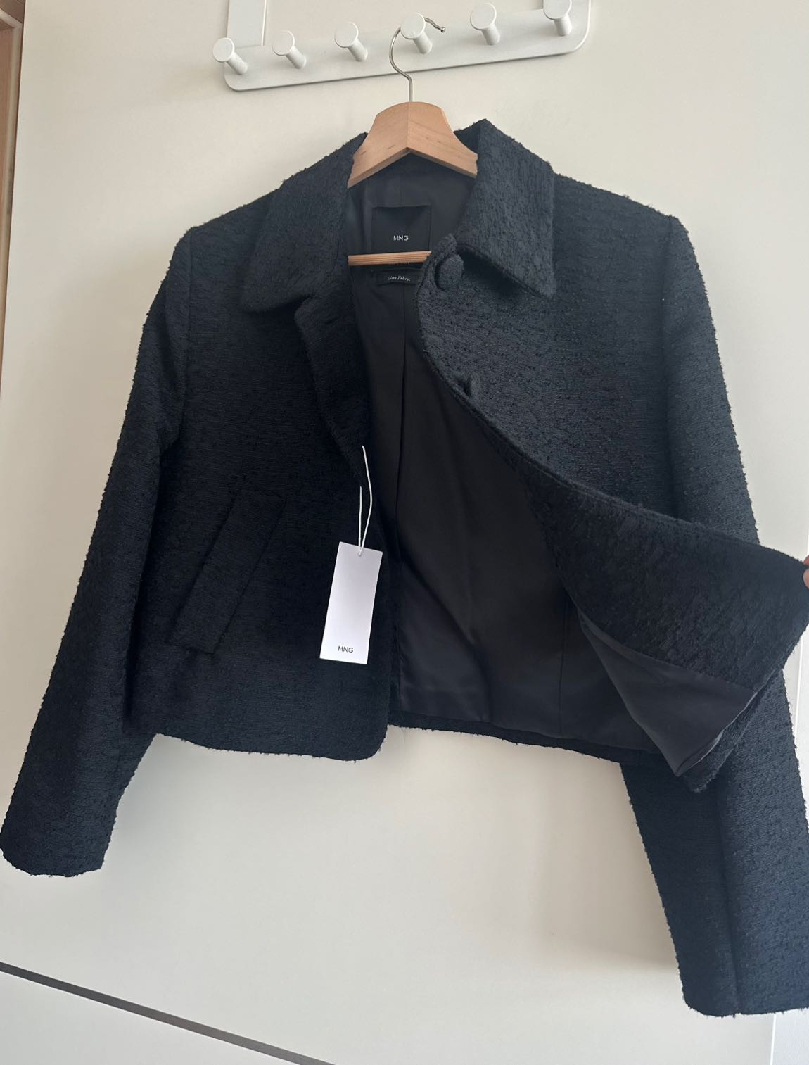 Mango crop tweed ceket — görsel 8/8