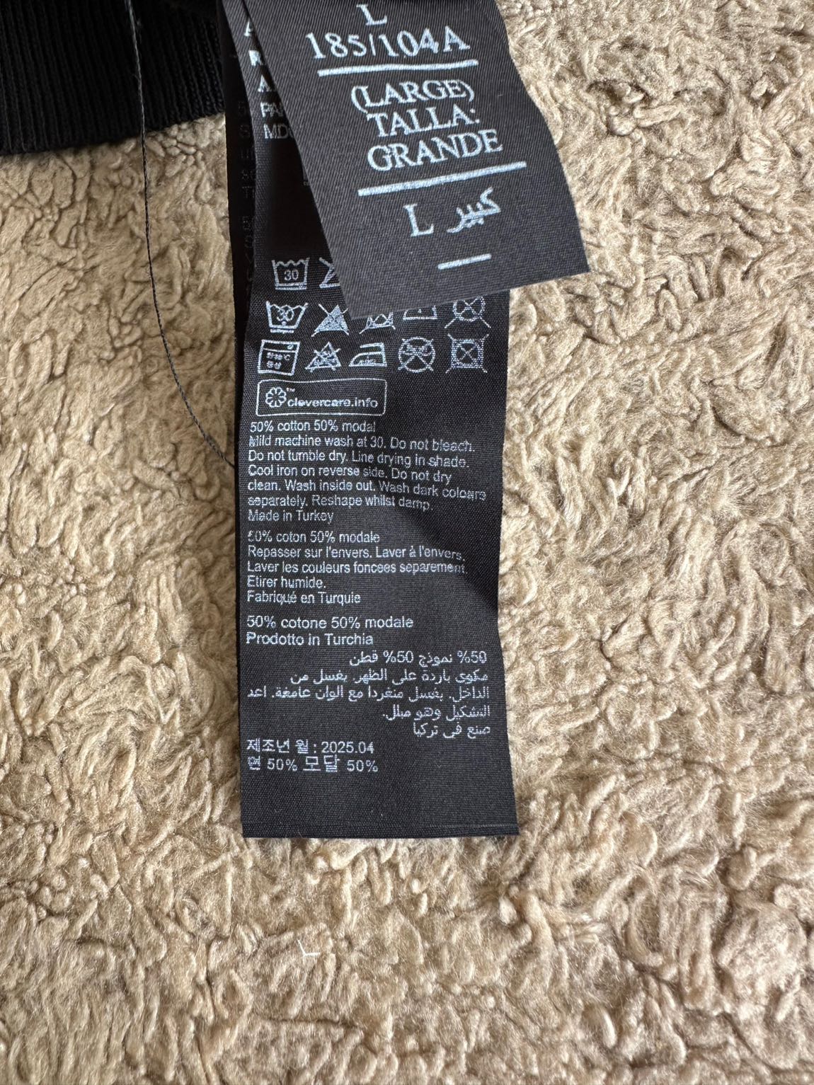 AllSaints Siyah Merserize Polo Yaka — görsel 4/4