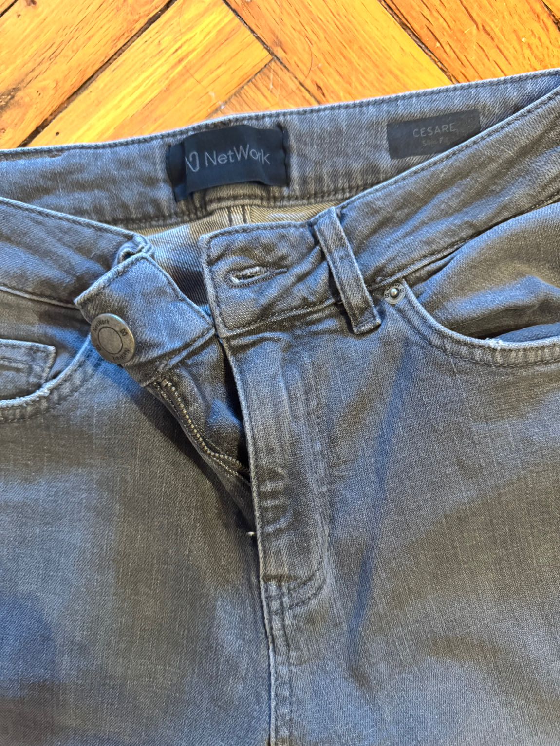 NETWORK ERKEK SLİMFİT Gri Jeans Pantolon — görsel 2/6