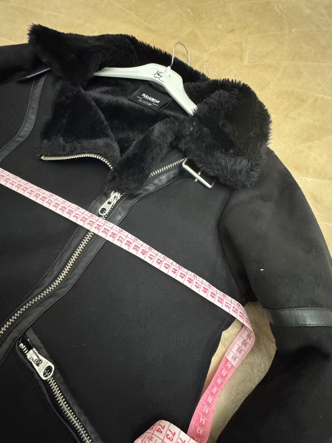Pull & Bear Siyah Suni Deri  Detaylı — görsel 5/6