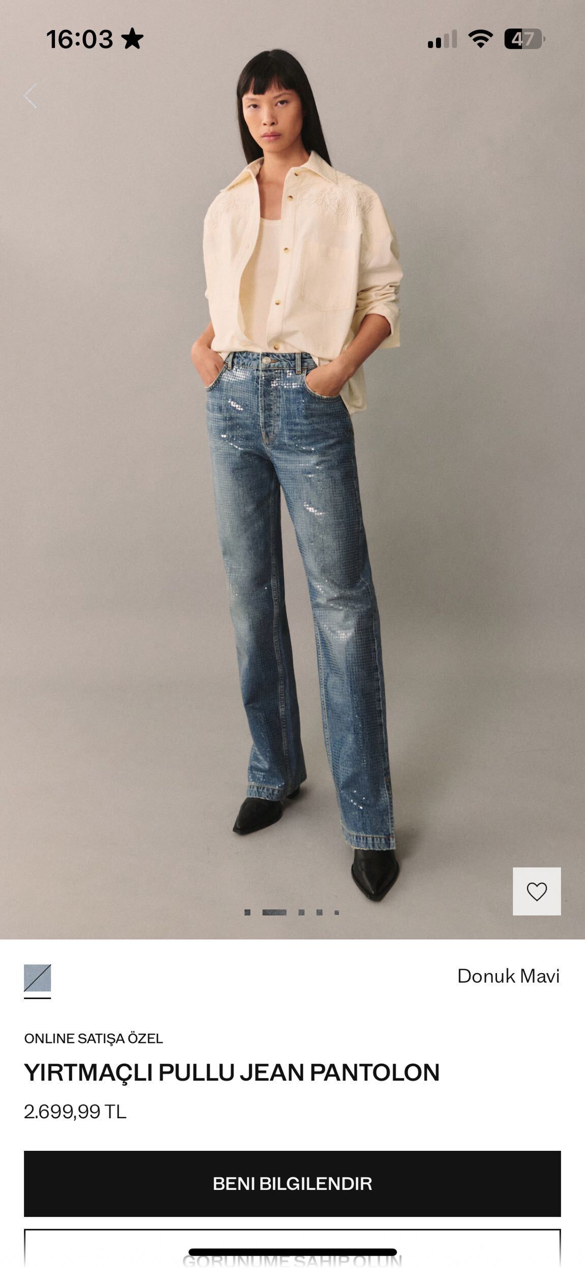 Mango pullu jean — görsel 2/7