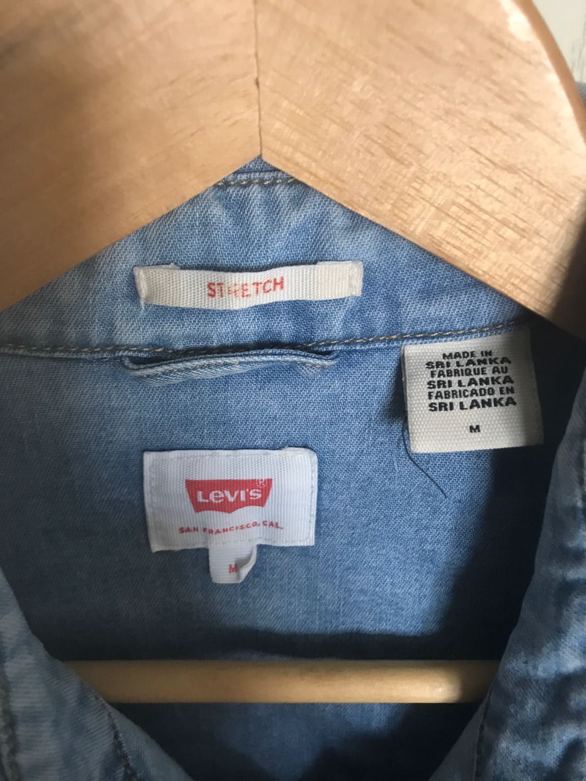 Levis erkek kot gömlek M — görsel 2/6