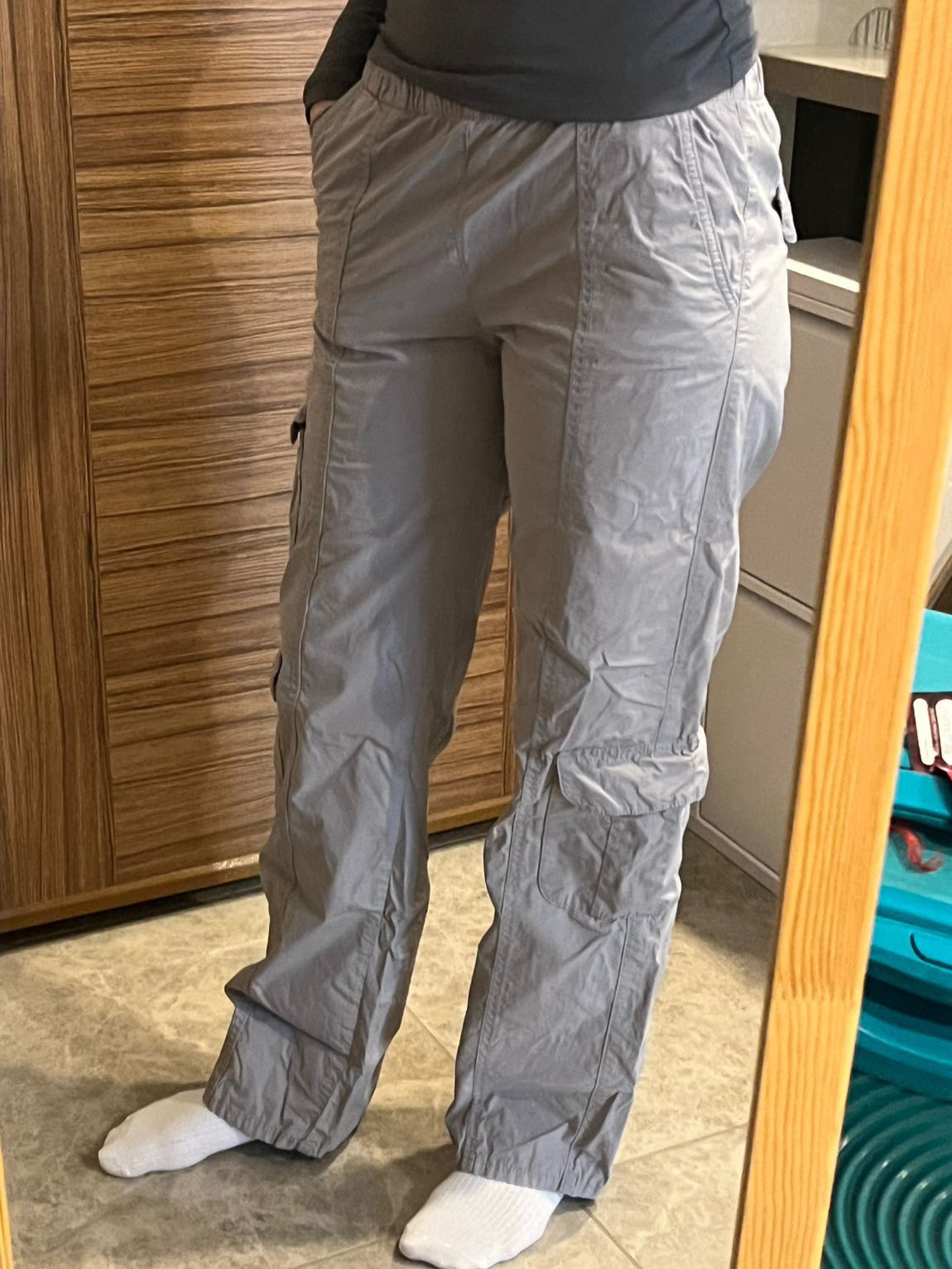 Pullandbear Kargo pantolon gri — görsel 2/3