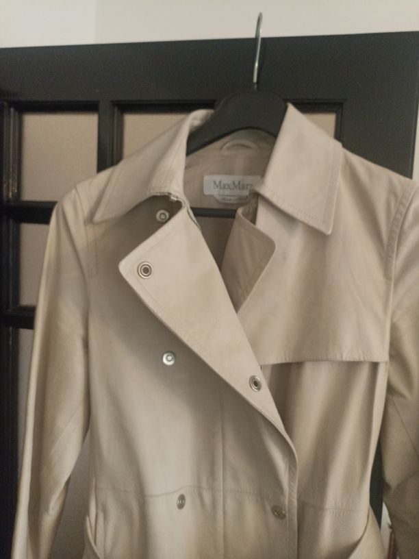 Max Mara Deri Trençkot — görsel 2/8