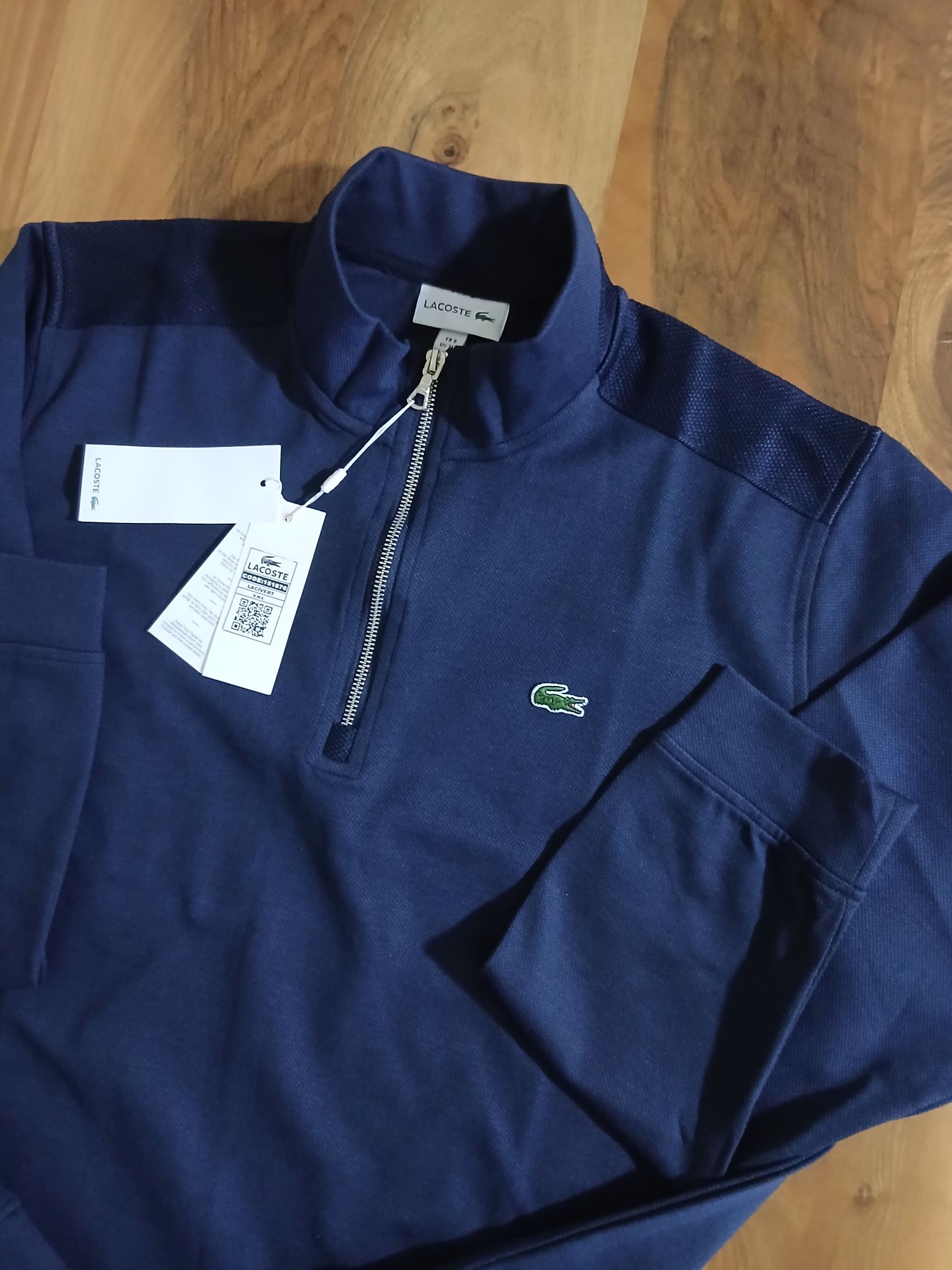 Lacoste yarım metal fermuar swet — görsel 8/8