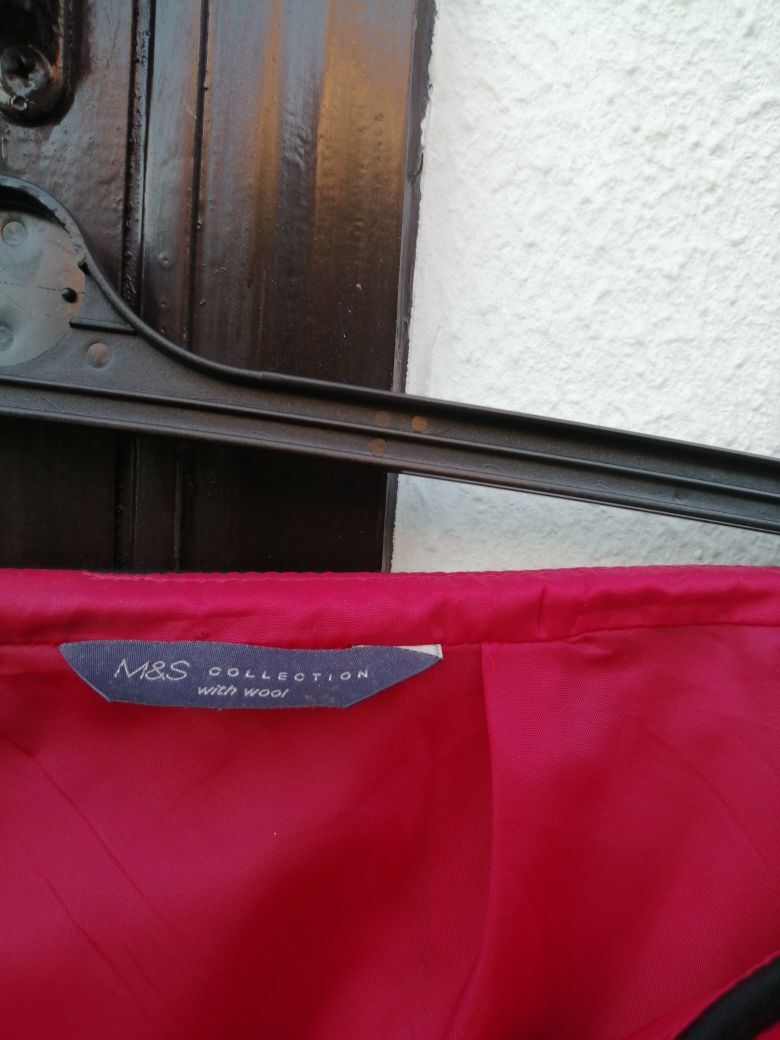 Marks&Spencer kırmızı mini etek yünlü — görsel 4/6