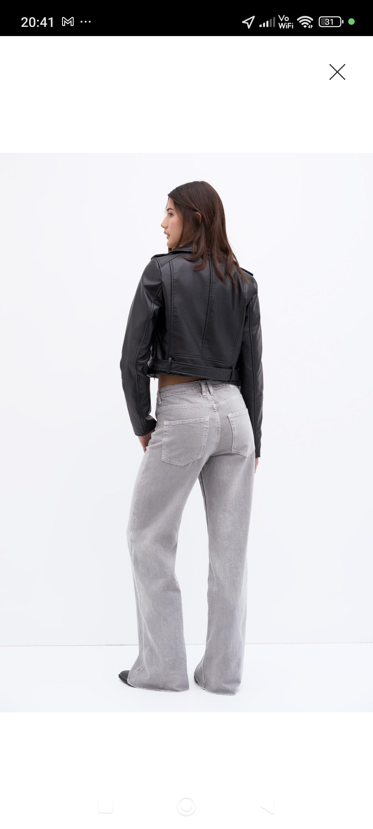 Pull&Bear Kadın Deri biker ceket — görsel 2/2