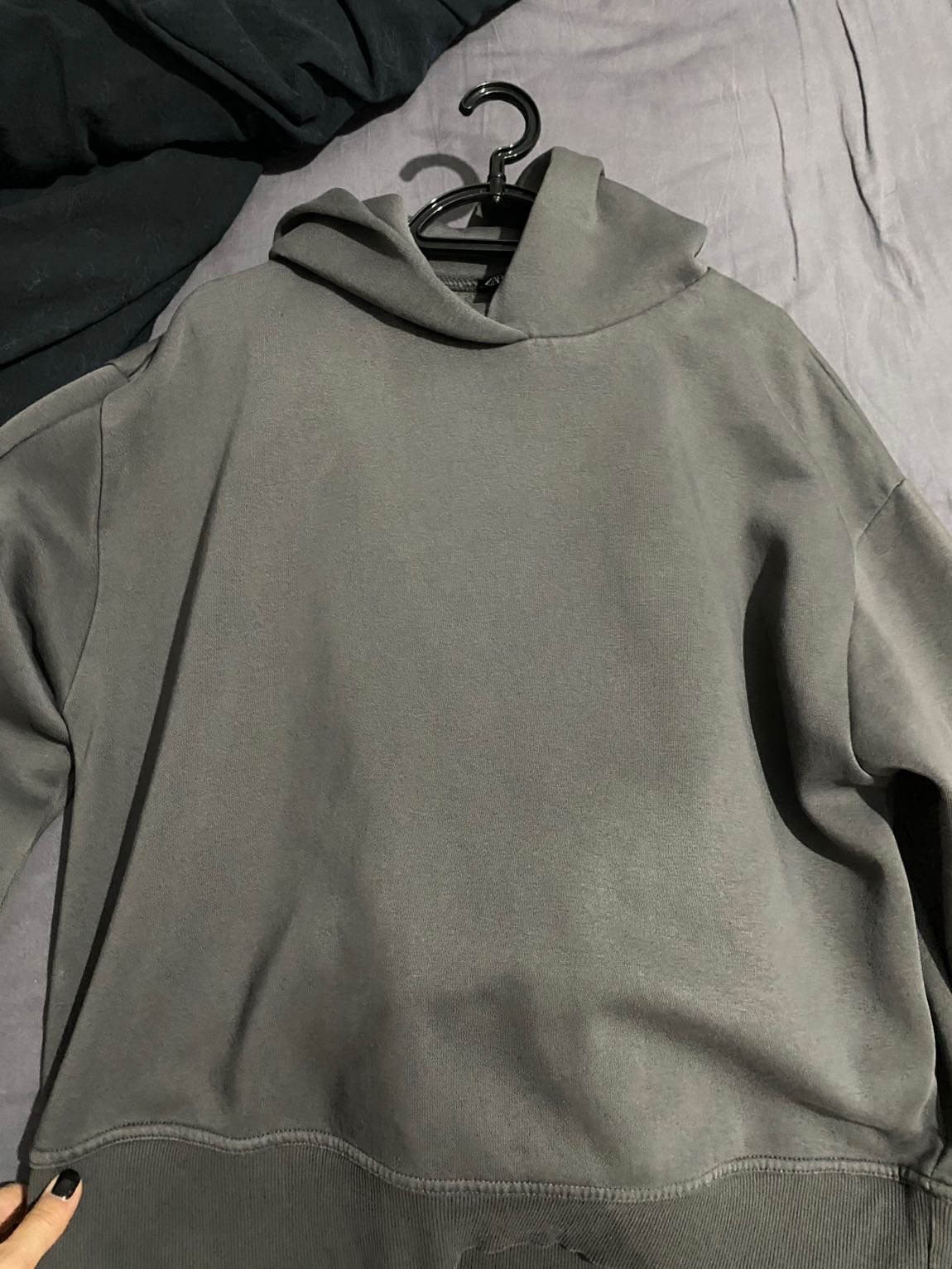 Zara Gri Sweatshirt ve jogger pantolon — görsel 3/6